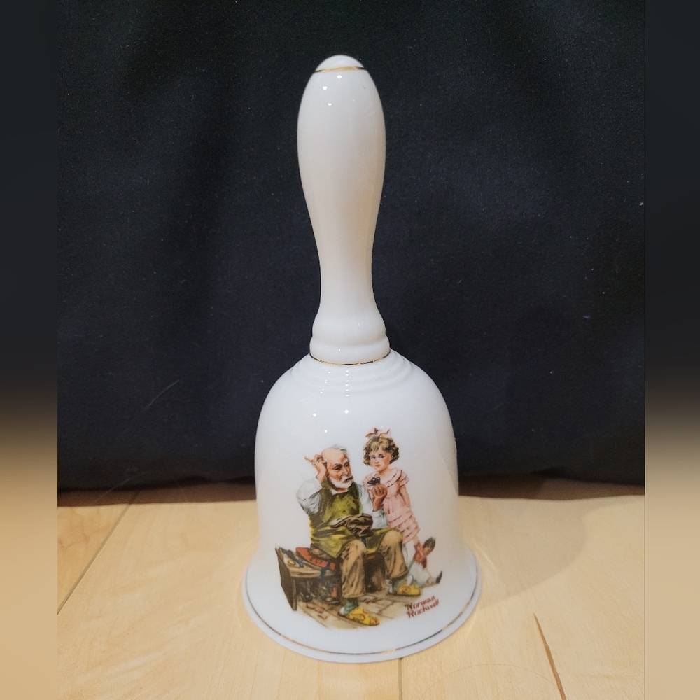 2/$20 Vintage "The Cobbler" by Norman Rockwell Bell